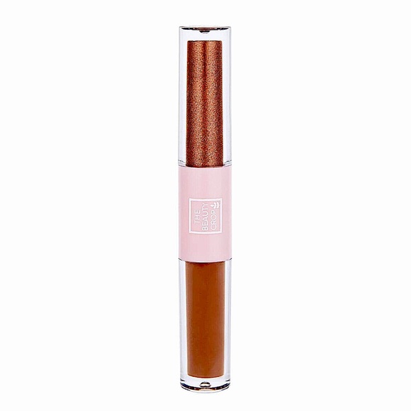 The Beauty Crop liquid eyeshadow duo long wear matte cinnamon, glitter fudge NEW - Picture 2 of 9
